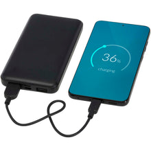 Load image into Gallery viewer, Intan 10.000 mAh 10W recycled plastic power bank — Black (detail 2)