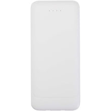 Load image into Gallery viewer, Adhil 10.000 mAh 10W recycled plastic power bank with 2 built-in cables — White (front)