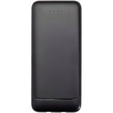 Load image into Gallery viewer, Adhil 10.000 mAh 10W recycled plastic power bank with 2 built-in cables — Black (front)
