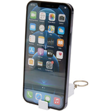 Load image into Gallery viewer, Aggia recycled plastic phone stand with fidget toy — White