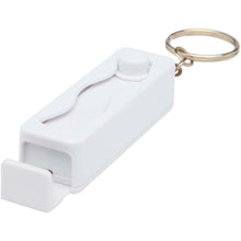 Load image into Gallery viewer, Aggia recycled plastic phone stand with fidget toy — White (detail)