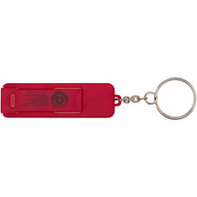 Load image into Gallery viewer, Aggia recycled plastic phone stand with fidget toy — Red (back)