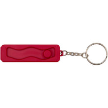 Load image into Gallery viewer, Aggia recycled plastic phone stand with fidget toy — Red (front)