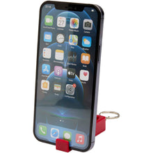 Load image into Gallery viewer, Aggia recycled plastic phone stand with fidget toy — Red