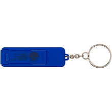 Load image into Gallery viewer, Aggia recycled plastic phone stand with fidget toy — Royal blue (back)