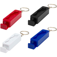 Load image into Gallery viewer, Aggia recycled plastic phone stand with fidget toy — group