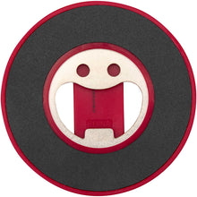 Load image into Gallery viewer, Ain recycled plastic magnetic phone stand with bottle opener  — Red (back)