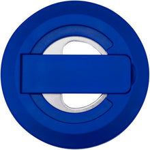 Load image into Gallery viewer, Ain recycled plastic magnetic phone stand with bottle opener  — Royal blue (front)
