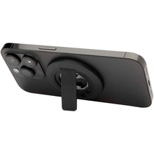 Load image into Gallery viewer, Ain recycled plastic magnetic phone stand with bottle opener  — Black