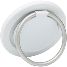Load image into Gallery viewer, Albali recycled plastic magnetic phone holder with ring stand — White (detail)