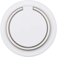 Load image into Gallery viewer, Albali recycled plastic magnetic phone holder with ring stand — White (front)