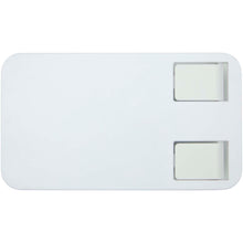 Load image into Gallery viewer, Alhena recycled plastic foldeable phone holder with metal desk stand — White (front)