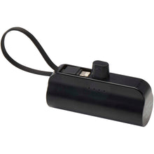 Load image into Gallery viewer, Alnair 5000 mAh 10W recycled plastic Type-C power bank with built-in flip stand and 2-in-1 cable — Black (detail)