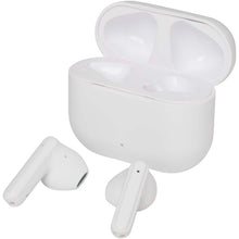 Load image into Gallery viewer, Altais recycled plastic True Wireless Bluetooth earbuds — White (detail)