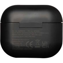 Load image into Gallery viewer, Altais recycled plastic True Wireless Bluetooth earbuds — Black (back)