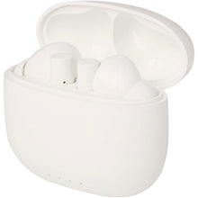 Load image into Gallery viewer, Alterf recycled plastic True Wireless Bluetooth earbuds with silicone eartips — White (detail 2)