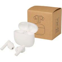 Load image into Gallery viewer, Alterf recycled plastic True Wireless Bluetooth earbuds with silicone eartips — White