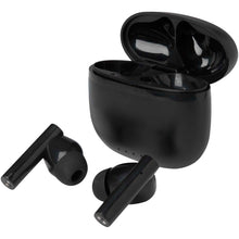 Load image into Gallery viewer, Alterf recycled plastic True Wireless Bluetooth earbuds with silicone eartips — Black (detail)