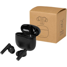 Load image into Gallery viewer, Alterf recycled plastic True Wireless Bluetooth earbuds with silicone eartips — Black