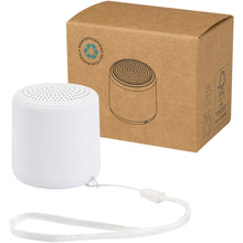 Load image into Gallery viewer, Velkis 3W recycled plastic wireless Bluetooth speaker — White