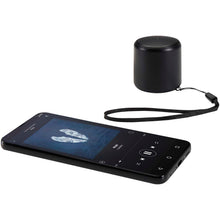 Load image into Gallery viewer, Velkis 3W recycled plastic wireless Bluetooth speaker — Black (detail 2)