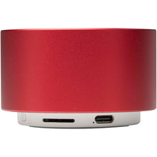 Load image into Gallery viewer, Ankaa 3W recycled aluminium wireless Bluetooth speaker — Red (back)