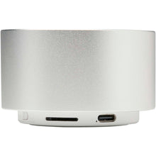 Load image into Gallery viewer, Ankaa 3W recycled aluminium wireless Bluetooth speaker — Silver (back)