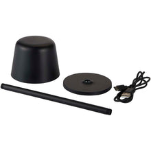 Load image into Gallery viewer, Alya rechargeable dimmable table lamp with 3 light modes — Black (detail 2)
