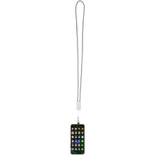 Load image into Gallery viewer, Anser recycled plastic smartphone lanyard with 27W 5-in-1 built-in cable — White (detail)