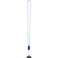 Load image into Gallery viewer, Anser recycled plastic smartphone lanyard with 27W 5-in-1 built-in cable — Royal blue