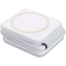 Load image into Gallery viewer, Armus 3-in-1 15W recycled plastic foldable wireless charger — White (detail)