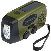 Load image into Gallery viewer, Avior RCS recycled plastic emergency radio — Army green (detail 2)
