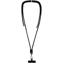 Load image into Gallery viewer, Vega adjustable recycled smartphone lanyard — Black