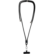 Load image into Gallery viewer, Vega adjustable recycled smartphone lanyard — Black (detail)