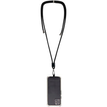 Load image into Gallery viewer, Vega adjustable recycled smartphone lanyard — Black (detail 2)