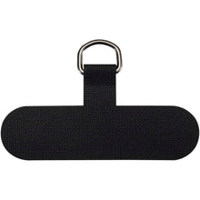 Load image into Gallery viewer, Vega adjustable recycled smartphone lanyard — Black (front)
