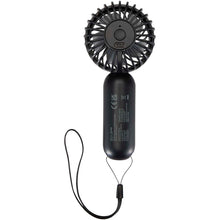 Load image into Gallery viewer, Aervia recycled plastic portable fan — Black (back)