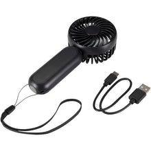 Load image into Gallery viewer, Aervia recycled plastic portable fan — Black (detail)