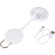Load image into Gallery viewer, Ventio recycled plastic magnetic portable fan — White (detail 2)
