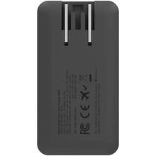 Load image into Gallery viewer, Xtorm 65W fast travel charger with cable and travel case set — Black (back)