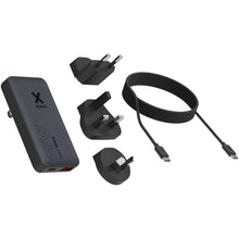 Load image into Gallery viewer, Xtorm 65W fast travel charger with cable and travel case set — Black (detail)