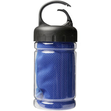 Load image into Gallery viewer, Remy cooling towel in PET container — Royal blue (front)