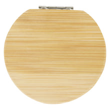 Load image into Gallery viewer, Afrodit bamboo pocket mirror — Natural (front)