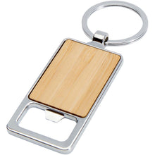 Load image into Gallery viewer, Snapper bamboo keychain with bottle opener — Natural