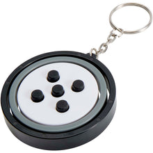 Load image into Gallery viewer, Spinx recycled plastic gyroscope fidget keychain — Black