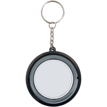 Load image into Gallery viewer, Spinx recycled plastic gyroscope fidget keychain — Black (back)