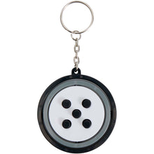 Load image into Gallery viewer, Spinx recycled plastic gyroscope fidget keychain — Black (front)