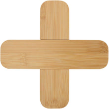 Load image into Gallery viewer, Croc bamboo trivet - large — Natural (front)