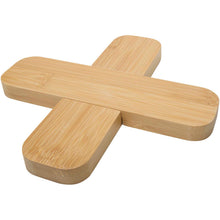 Load image into Gallery viewer, Croc bamboo trivet - large — Natural