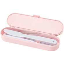 Load image into Gallery viewer, Runa cutlery set with bamboo lid — Light pink (detail)